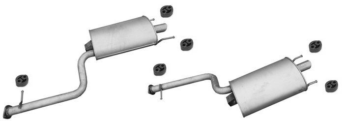 2x Endschalldämpfer für LEXUS LS 460 4.6 V8 380PS Auspuff Endtopf