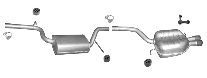 Auspuff für VW PASSAT B7 1.8 TFSI 16V Stufenheck Variant Coupe