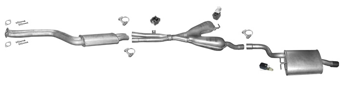 Auspuffanlage für BMW 5 (E39) 520 525 530 Kombi 2000-2004