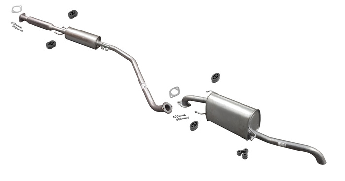Auspuff für CHEVROLET AVEO (T250, T255) 1.4 ab 2008 Stufenheck Auspuffanlage