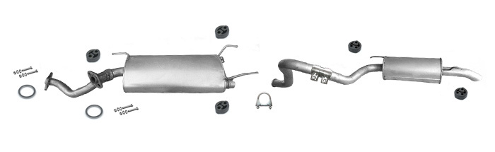 Auspuff für TOYOTA LAND CRUISER 100 4.7 173KW Auspuffanlage