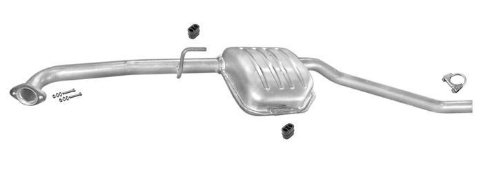 Mittelschalldämpfer für OPEL OMEGA B 2.0 116 136 PS KOMBI Auspuff