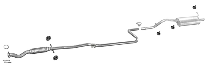 Auspuff FORD KA I 1.3 60PS 1996-2000 Auspuffanlage