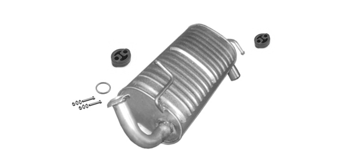 Endschalldämpfer für SUZUKI JIMNY (SN, FJ) 1.3i 1.5 TD 65/86/88PS AWD Auspuff