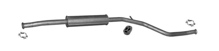 Mittelschalldämpfer für PEUGEOT 206 1.6 Auch LPG Stufenheck/Schrägheck Auspuff