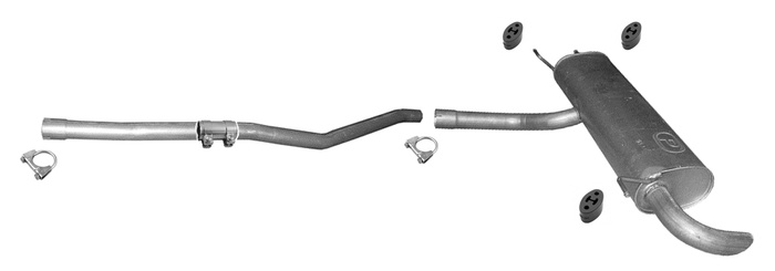 Auspuff für LAND ROVER FREELADER II 2.2 TD4 SD4 4x4 2006-2014 Auspuffanlage