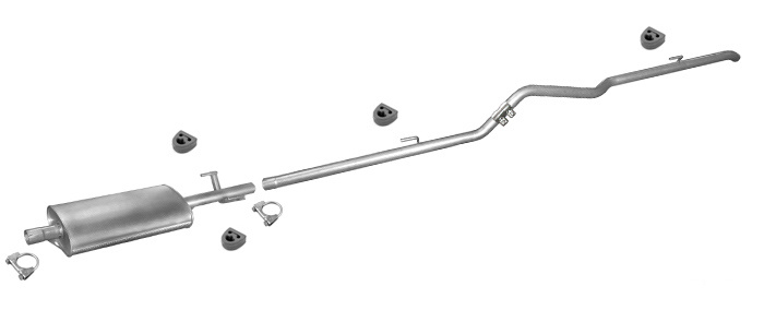 Auspuff VW LT 28 35 2.5 2.8 SDI TDI XLWB-Längste 1996-2006 Auspuffanlage