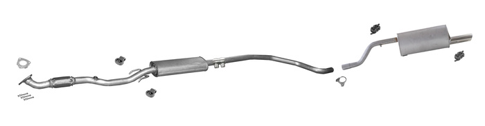 Auspuff für OPEL CORSA D 1.4 auch LPG SPORT 2006-2014 Auspuffanlage