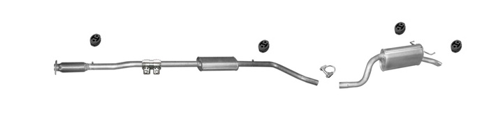 Auspuff für Fiat Punto II 1.4 ab 2003 Auspuffanlage