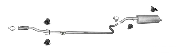 Auspuff CITROEN C3 I 1.4 HDI Schrägheck / PLURIEL Cabrio 02-05 Auspuffanlage