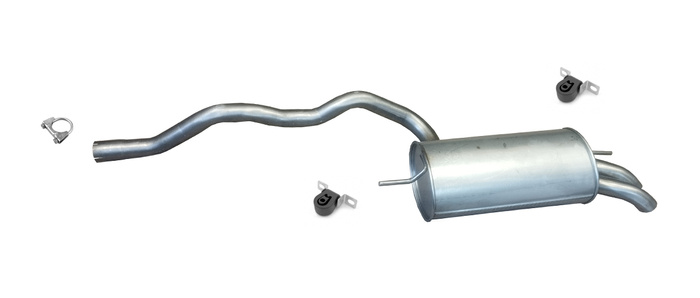 EDELSTAHL Endschalldämpfer für VW T4 2.4 D 2.5 TDI Syncro ab 1996 Auspuff