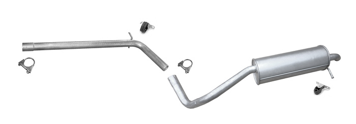 Auspuff für SKODA FABIA III 1.4 TDi Kombi Auspuffanlage