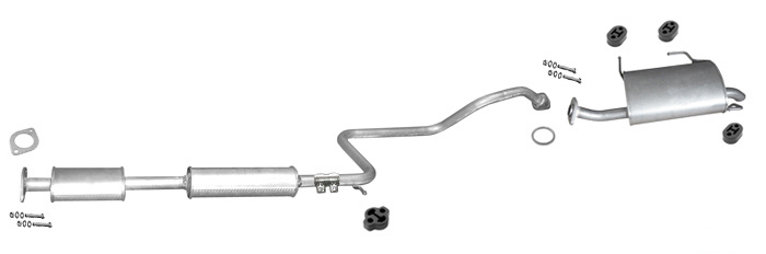 Auspuff NISSAN PRIMERA (WP11) 1.8 Kombi EURO 3 1999-2002 Auspuffanlage