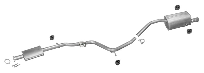 Auspuff ALFA ROMEO 156 1.6 1.8 2.0 Stufenheck Kombi 2000-2006 Auspuffanlage