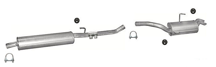 Auspuff PEUGEOT EXPERT I 2.0 HDI SWB-Kurz 07.2001-04.2005 Auspuffanlage