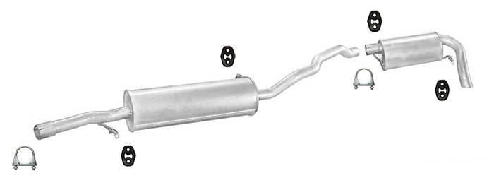 Auspuff SEAT ALHAMBRA I 2.0 Auspuffanlage