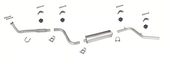 Auspuff MERCEDES T1 208 210 308 310 407 408 D Auspuffanlage