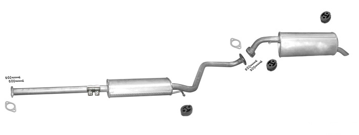 Auspuff HYUNDAI GETZ 1.1 67PS 1.4 97PS 2005-2009 Auspuffanlage