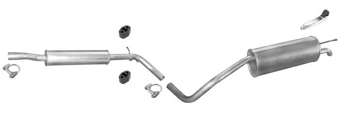 Auspuff SKODA ROOMSTER 1.6 2006-2010 Auspuffanlage