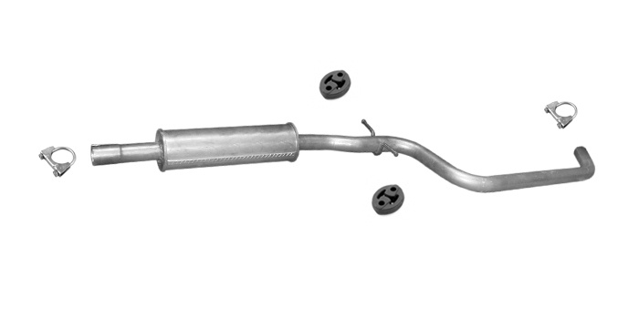 Mittelschalldämpfer für A3 GOLF VI PLUS Yeti 1.2 TSi TFSi ALTEA LEON TOLEDO 1.6