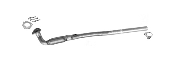 Rohr Vorne für OPEL ASTRA H 1.6 105PS / ZAFIRA B MPV 1.6 105PS Auspuff