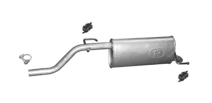 Endschalldämpfer für OPEL CORSA D 1.0 12V 60PS 65PS ab 2006 Auspuff