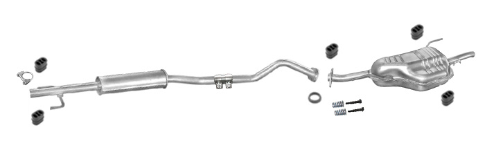 Auspuff OPEL ASTRA G 1.4 16V 1.6 8V Kombi 1998-2003 Auspuffanlage