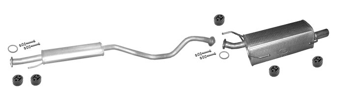 Auspuff für NISSAN JUKE 1.2 DIG-T Auspuffanlage