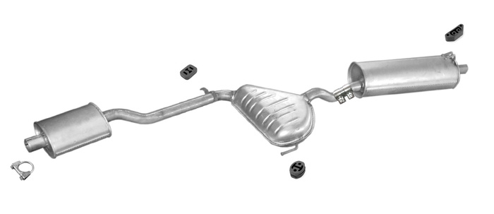 Auspuff ALFA ROMEO 145 1.4 1.6 1.8 2.0 16V Twinspark 1997-2000 Auspuffanlage