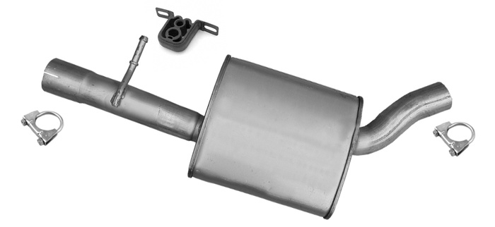 Mittelschalldämpfer für AUDI Q3 quatro / VW TIGUAN 4 motion 2.0 TSi TFSi Auspuff