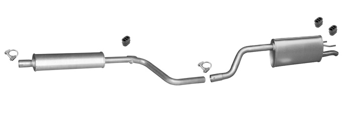 Auspuff für OPEL MERIVA B 1.4 100PS Auspuffanlage