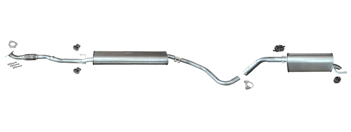 Auspuff für OPEL ADAM 1.4 87 101 PS Auspuffanlage