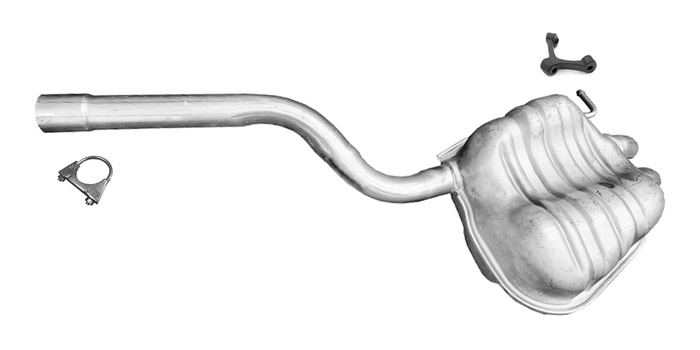 Endschalldämpfer für SKODA OCTAVIA II VW GOLF V/JETTA 1.4/1.8 TSi 2.0 FSi