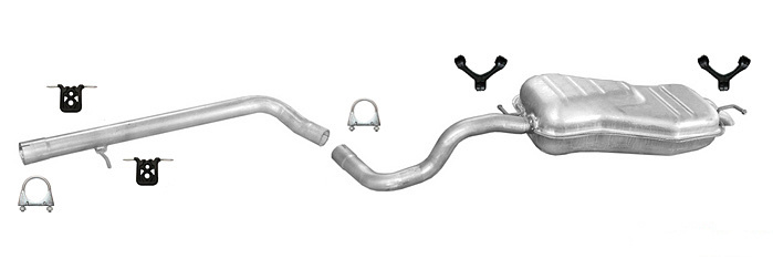 Auspuff SEAT LEON (1M1) 1.9 TDi Auspuffanlage