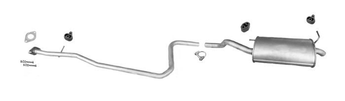Auspuff für FORD KA I / FORD STREET KA STREETKA I 1.6 Auspuffanlage