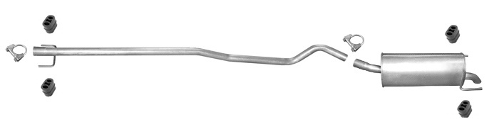 Auspuff OPEL ASTRA H 1.3 1.7 CDTI Schrägheck / GTC ohne DPF Auspuffanlage