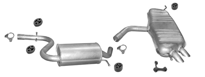 Auspuff für VW GOLF V / GOLF V PLUS 1.4 TSi 122PS 2007-2008 Auspuffanlage