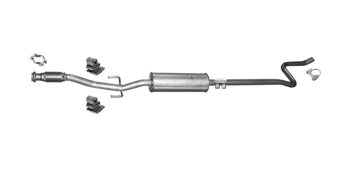 Mittelschalldämpfer für Peugeot 207 208 1.4 1.6 VTi Auspuff