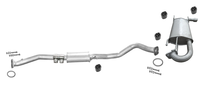 Auspuff MAZDA MX-5 II (NB) 1.6 1.8 08.2000-10.2005 Auspuffanlage