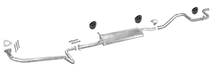 Auspuff FORD TRANSIT 2.5 D DI Motor-D25NA SWB ohne KAT 91-94 Auspuffanlage