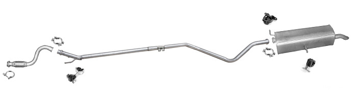 Auspuff PEUGEOT 3008 1.6 HDI 109PS 2009-2011 +Rohr Vorne Auspuffanlage