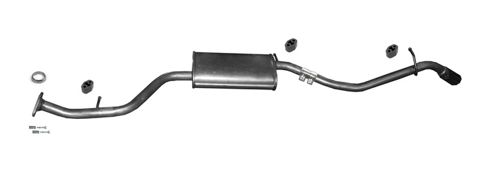 Endschalldämpfer für TOYOTA IQ 1.33 98PS 05.2010-05.2014 Auspuff