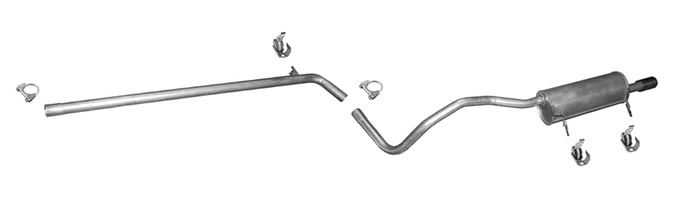 Auspuff für RENAULT FLUENCE 1.5 dCi 86/106PS Auspuffanlage