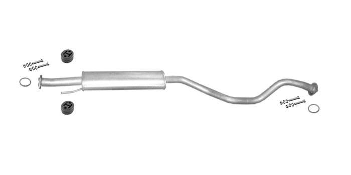 Mittelschalldämpfer für NISSAN JUKE 1.2 DIG-T 115PS Fließheck Auspuff