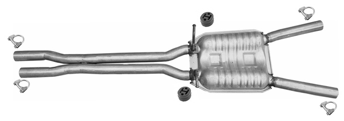 Mittelschalldämpfer für AUDI A6 S6 C5 3.0 4.2 Quattro Original Form Auspuff