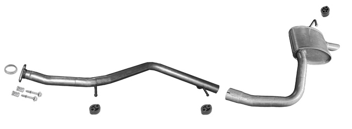 Endschalldämpfer für TOYOTA AURIS I 2.2 D D-4D mit DPF Auspuff Endtopf