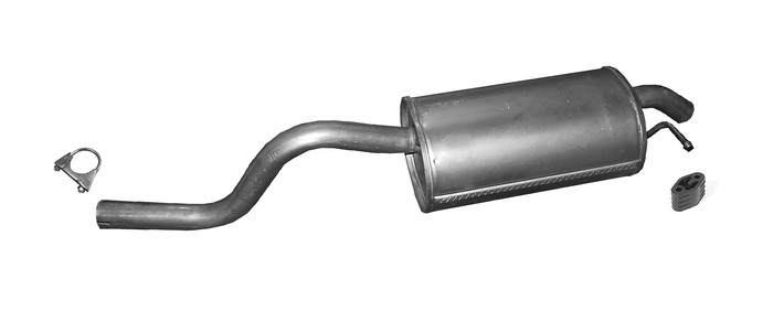 Endschalldämpfer für RENAULT TWINGO II 1.2 2007-2014 Auspuff