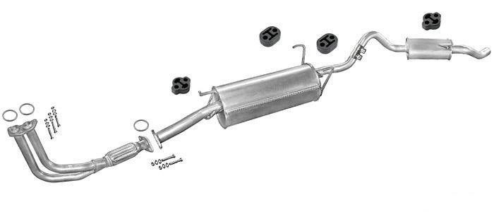 Auspuff NISSAN SERENA / VANETTE 2.3 Cargo Diesel 1994-2003 Auspuffanlage