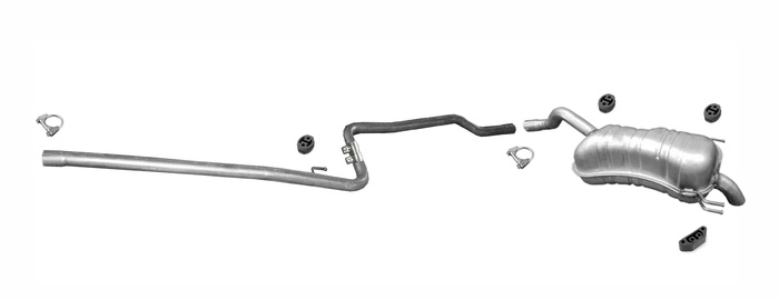 Auspuff für FIAT DOBLO 1.6 JTD OPEL COMBO 1.6 CDTi LWB (2170mm) ORGINAL FORM