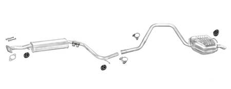 Auspuff FORD MONDEO MK2 1.6 1.8 Kombi Auspuffanlage